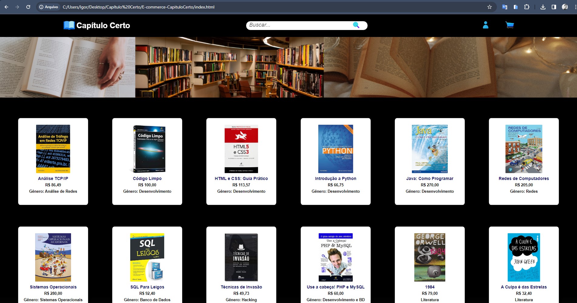 E-Commerce de Livros